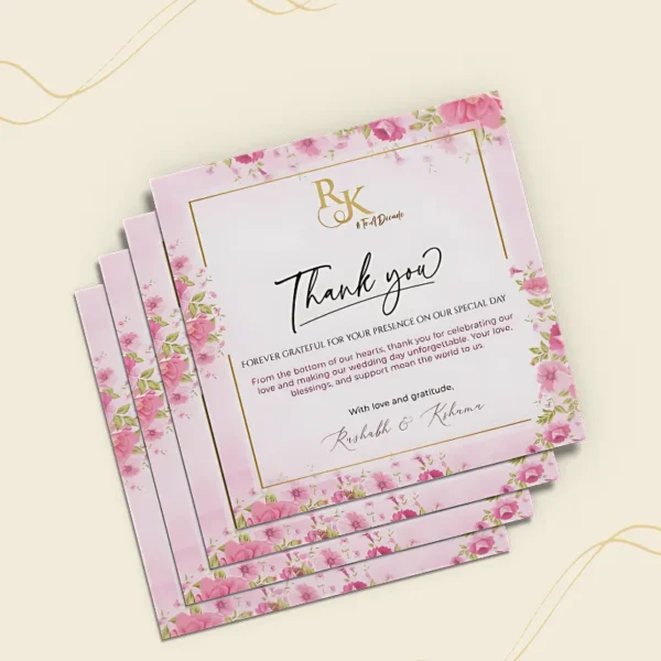 Thank You Card Design
